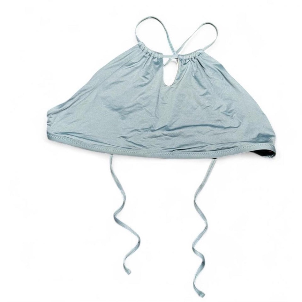 Patagonia Turquoise/Teal Halter Bikini Top, L